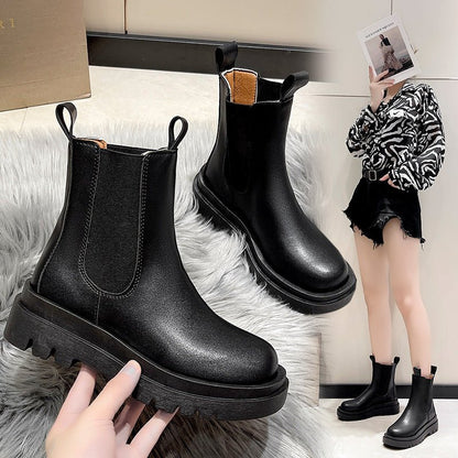 Bota corturno feminina-Estilo chelsea boot - fardyStore