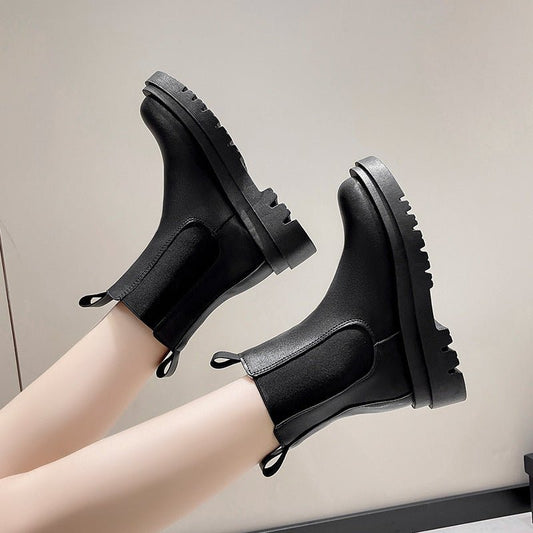 Bota corturno feminina-Estilo chelsea boot - fardyStore
