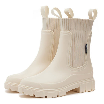 Bota de Chuva Feminina Antiderrapante com Elástico - fardyStore