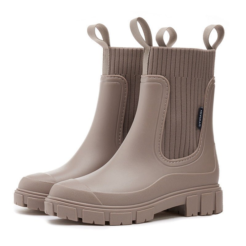 Bota de Chuva Feminina Antiderrapante com Elástico - fardyStore
