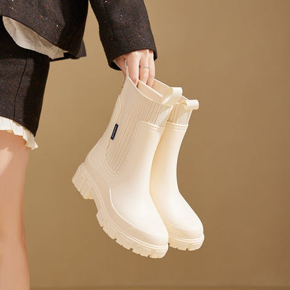 Bota de Chuva Feminina Antiderrapante com Elástico - fardyStore