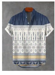 Camisa masculinaa fashionabla e respirável de stilo havaiano - fardyStore