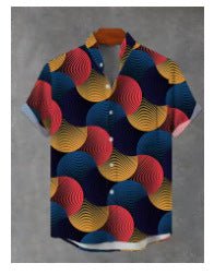 Camisa masculinaa fashionabla e respirável de stilo havaiano - fardyStore