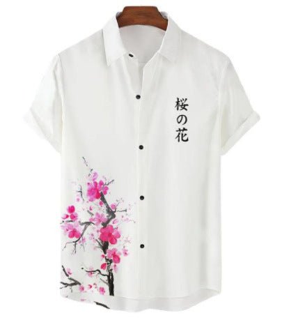 camisa mascunlina de manga curta com impressão digital 3D - fardyStore