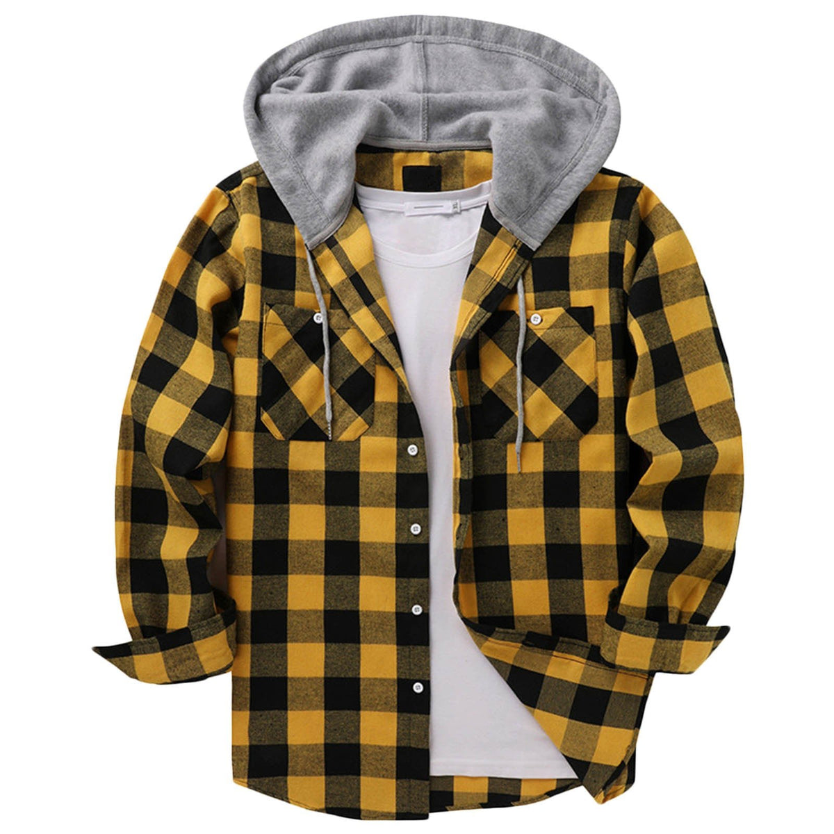 Camisa xadrez masculina com capuz - fardyStore