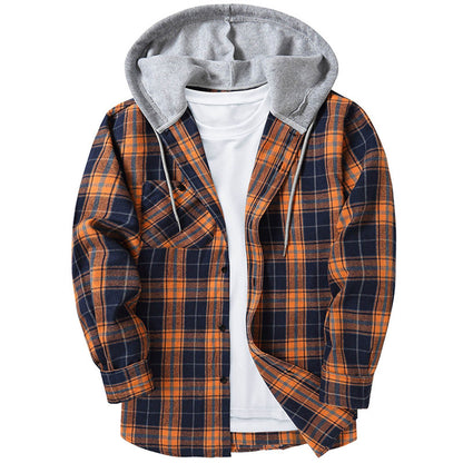 Camisa xadrez masculina com capuz - fardyStore