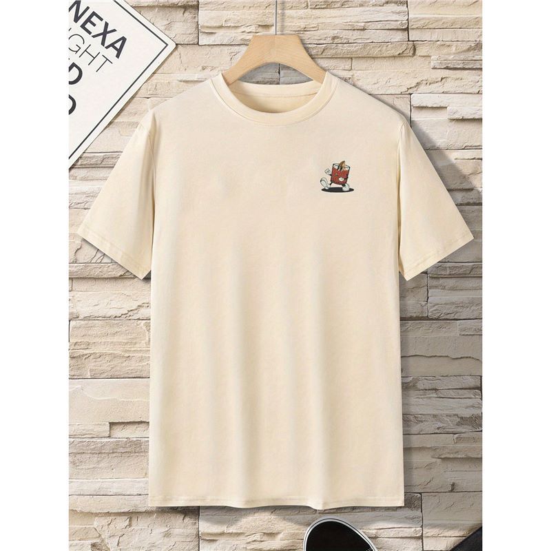 Camiseta de algodão tamanho europeu para homens - fardyStore
