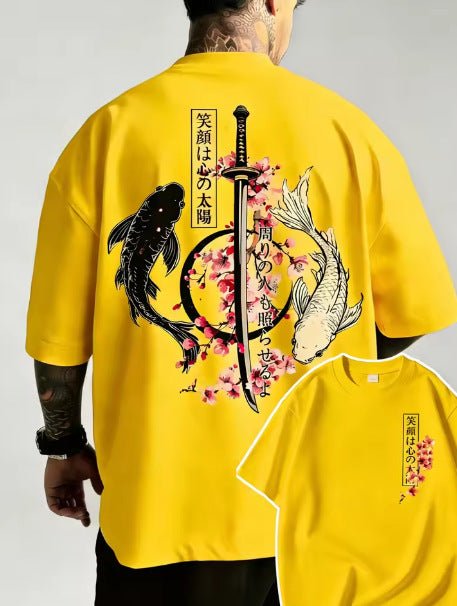 Camiseta Masculina Casual com Estampa, Gola Redonda e Manga Curta — Corte Solto - fardyStore