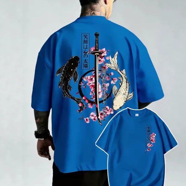 Camiseta Masculina Casual com Estampa, Gola Redonda e Manga Curta — Corte Solto - fardyStore