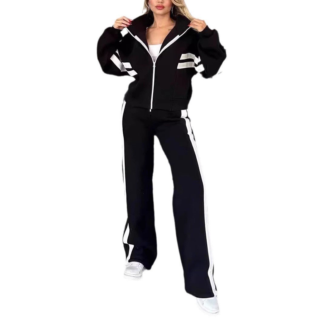 Conjunto Feminino Moletom com Listras — Estilo e Conforto em Uma Peça Só - fardyStore