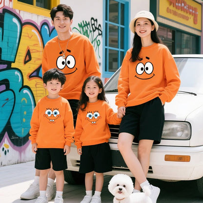 Moletom Combinando Pai/Mãe e Filho(a) — Estilo Outono/Inverno para Famílias, Casual e Confortável - fardyStore