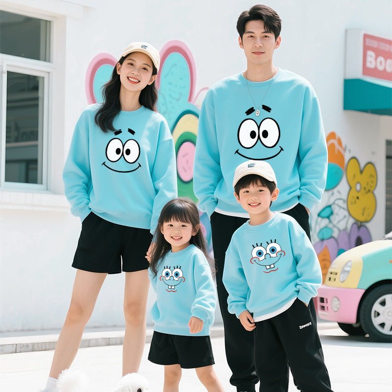 Moletom Combinando Pai/Mãe e Filho(a) — Estilo Outono/Inverno para Famílias, Casual e Confortável - fardyStore
