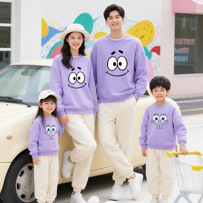 Moletom Combinando Pai/Mãe e Filho(a) — Estilo Outono/Inverno para Famílias, Casual e Confortável - fardyStore