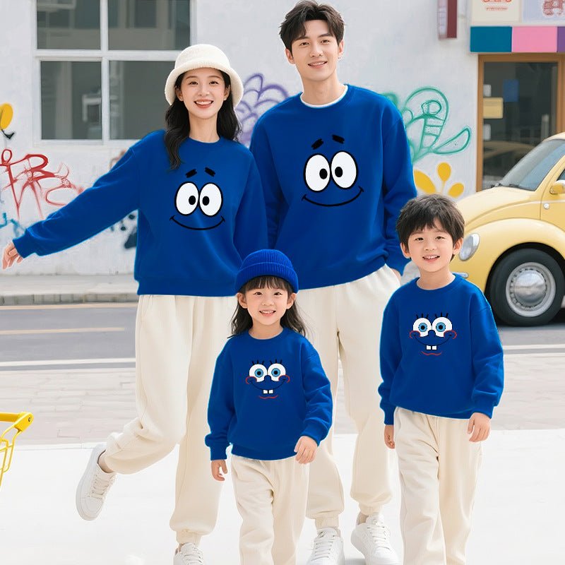 Moletom Combinando Pai/Mãe e Filho(a) — Estilo Outono/Inverno para Famílias, Casual e Confortável - fardyStore