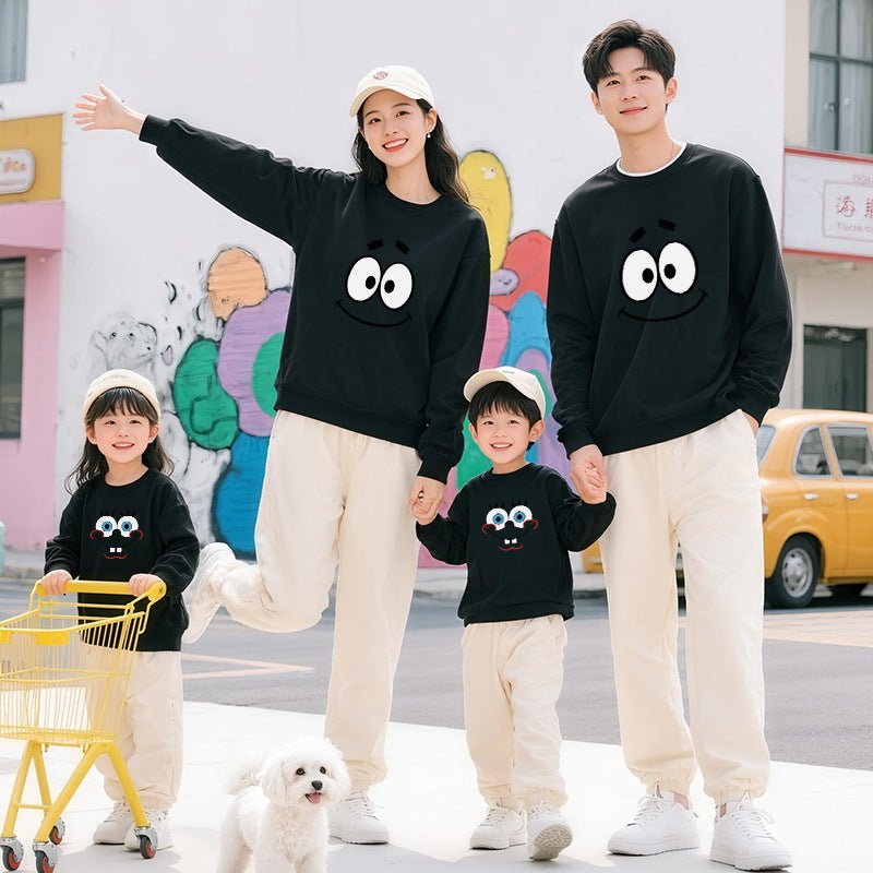 Moletom Combinando Pai/Mãe e Filho(a) — Estilo Outono/Inverno para Famílias, Casual e Confortável - fardyStore