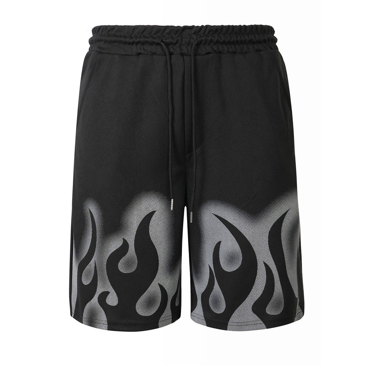 Shorts Casual Respirável com Painel de Malha e Cordão - fardyStore